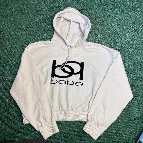 Vintage Y2K Bebe Cropped Hoodie - Picture 1 of 5